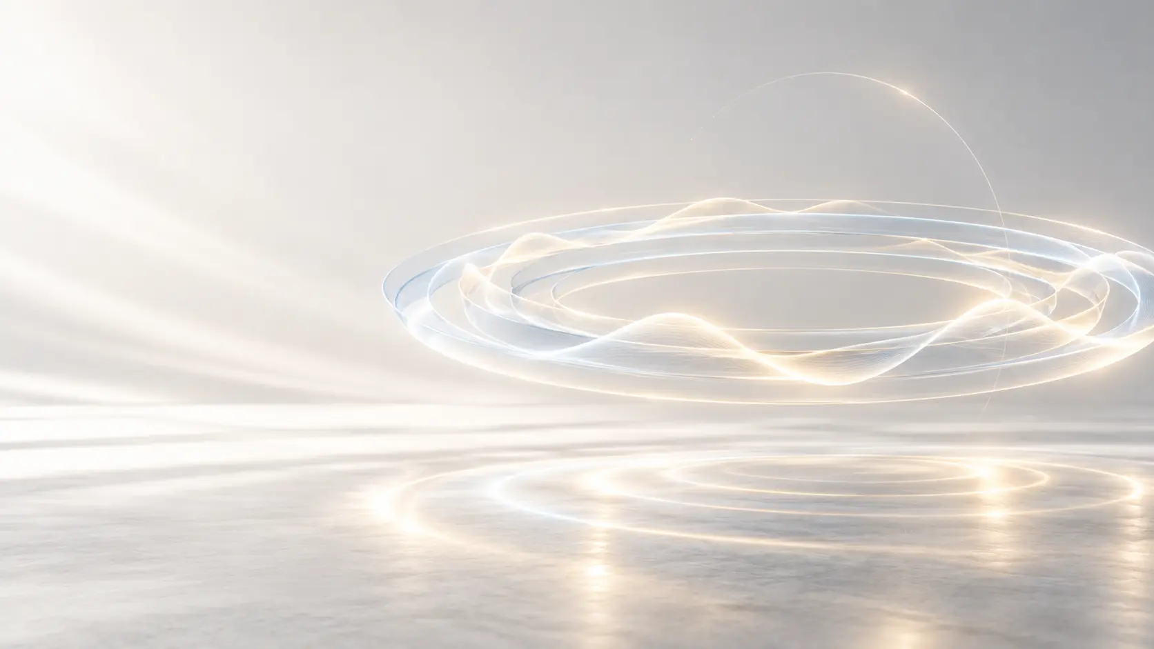 Sound waves forming a spatial ring